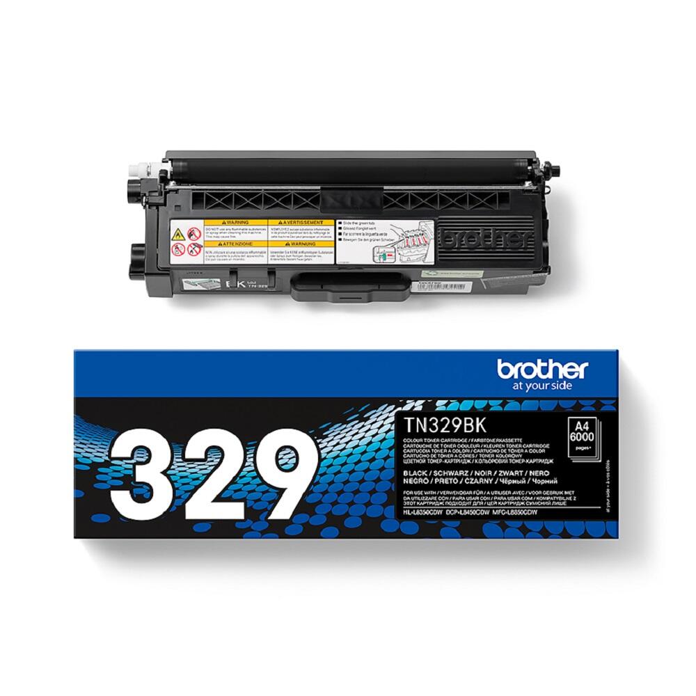 Brother Original TN329BK Toner schwarz 6.000 Seiten (TN-329BK)