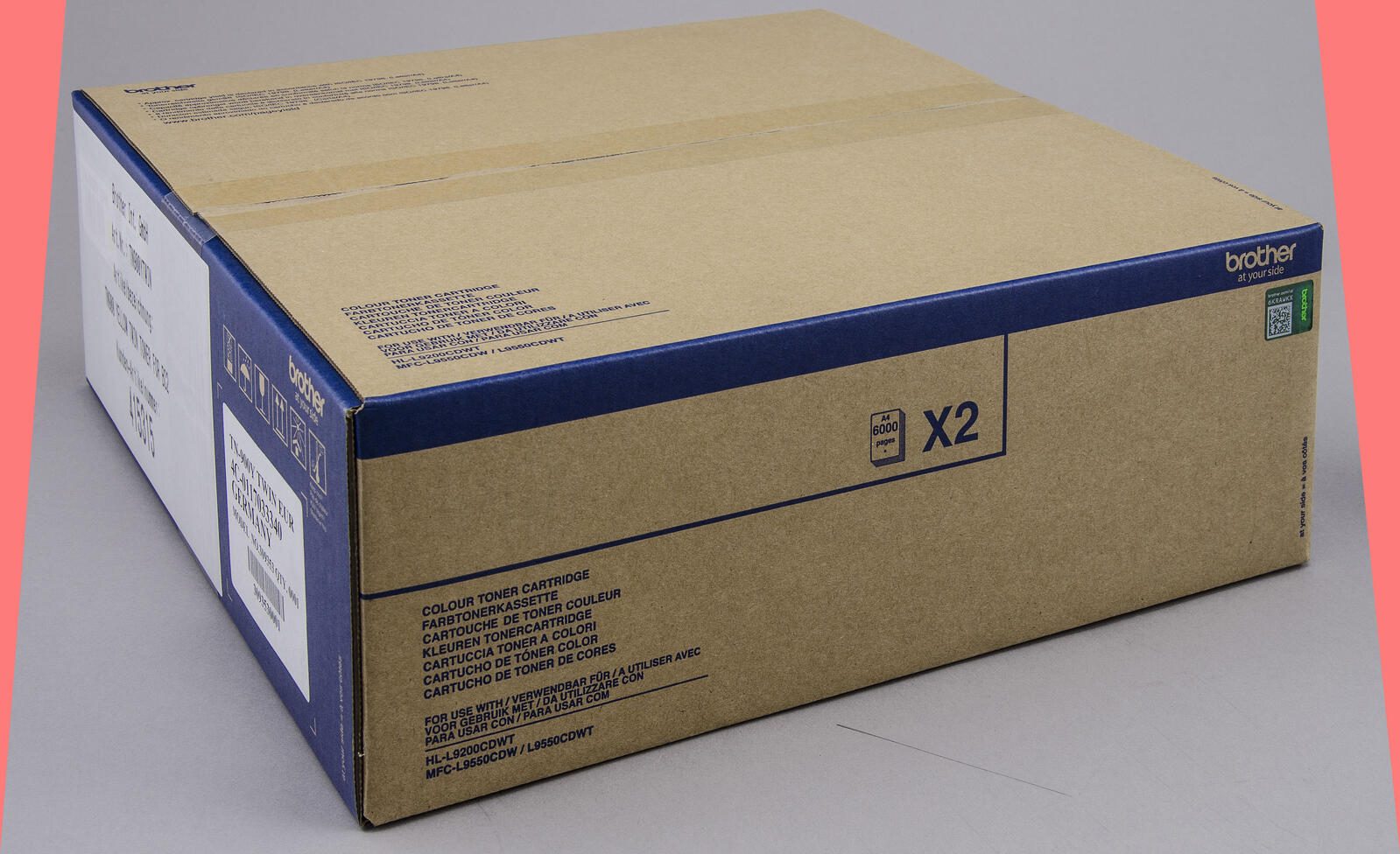 Brother Original TN900Y Toner Doppelpack gelb 2x 6.000 Seiten (TN-900YTWIN)