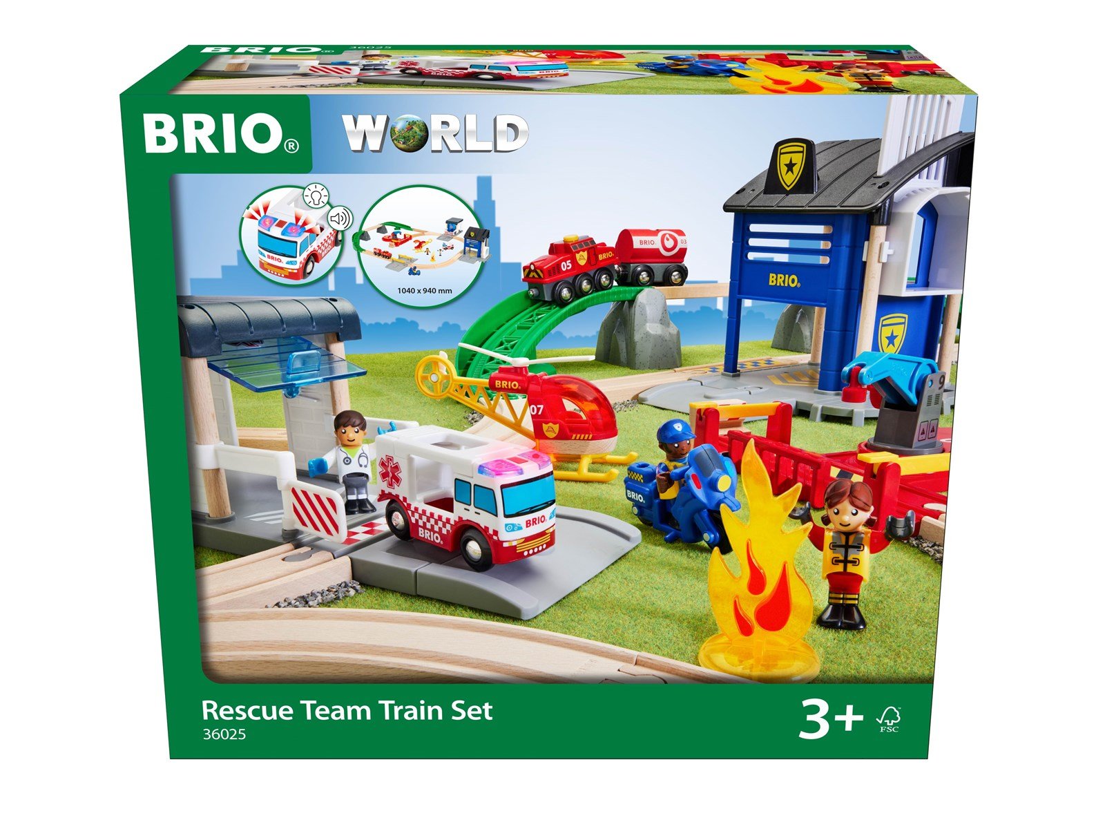 Brio Rescue Team Train Set
