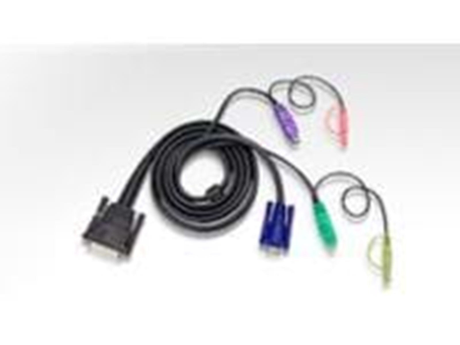 ATEN KVM-kabel DB25 männlich für 2xPS/2 männlich