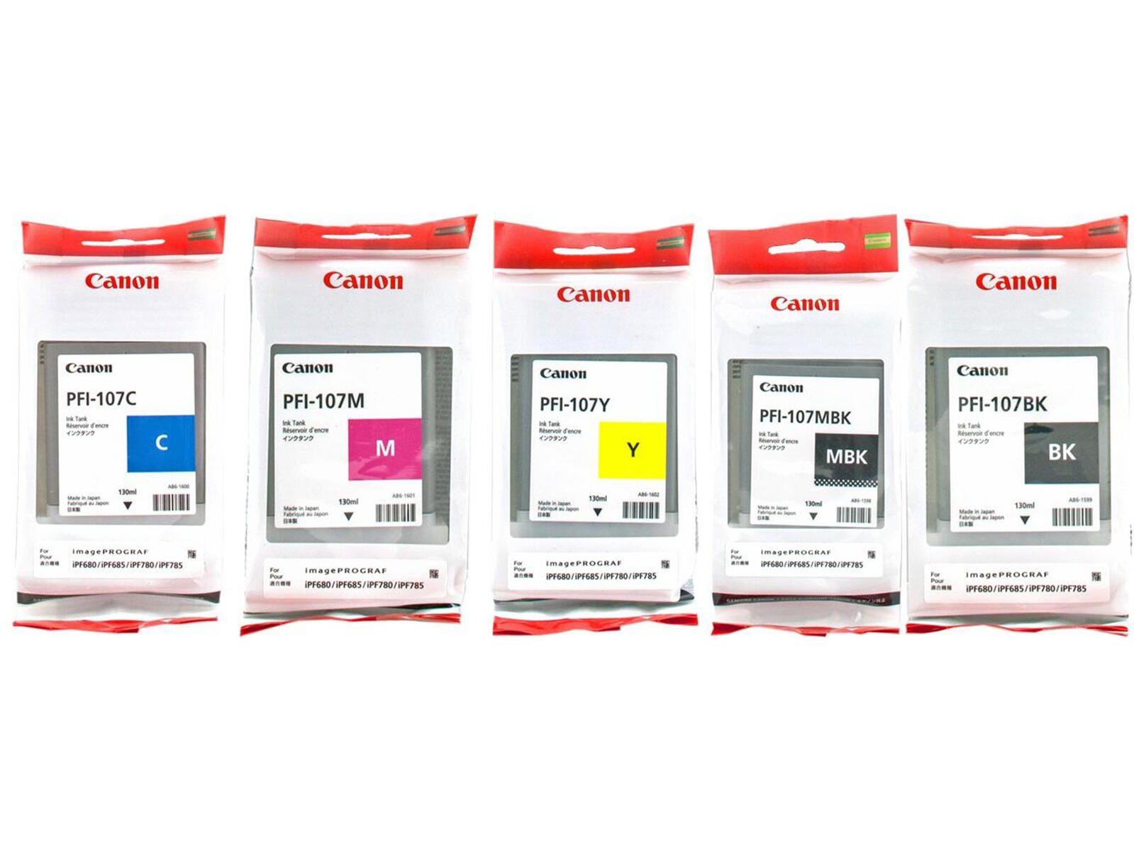 Canon Original PFI-107 Druckerpatronen - 5er Multipack