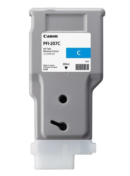 Canon Original PFI-207C Druckerpatrone - cyan 300ml