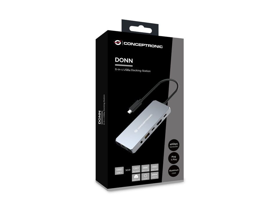 CONCEPTRONIC Dock USB-C->HDMI,2.5GbE,USBC/3.0,100WPD0.18m gr