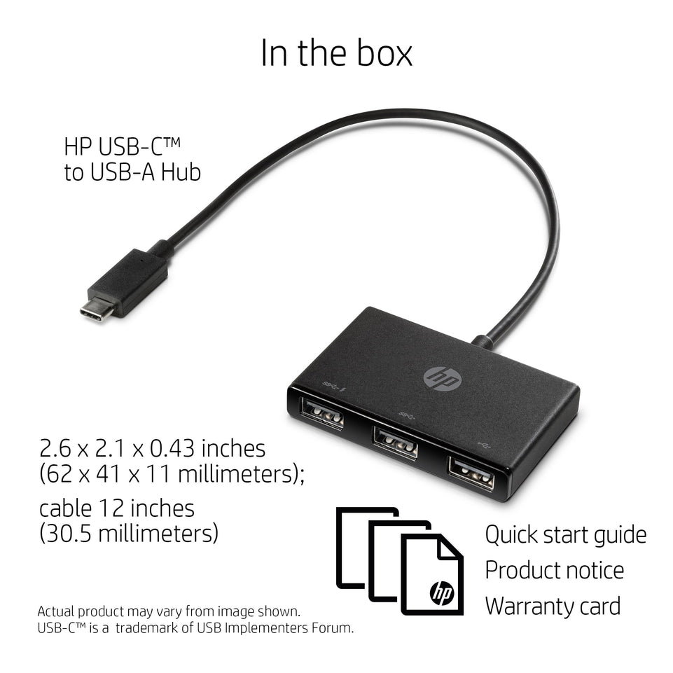 HP Adapter USB-C zu 3xUSB-A Notebook