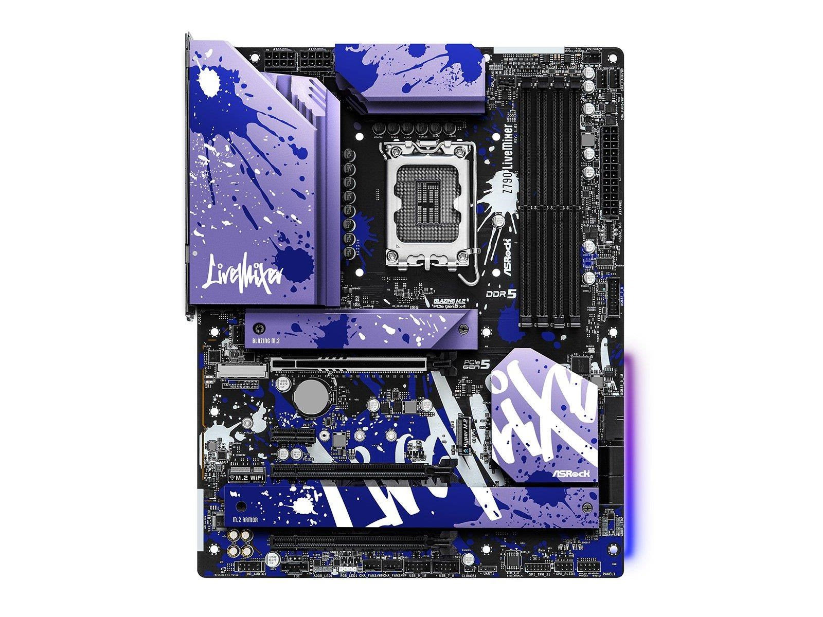 ASRock Z790 LiveMixer Mainboard - Intel Z790 - Intel LGA1700 socket - DDR5 RAM - ATX