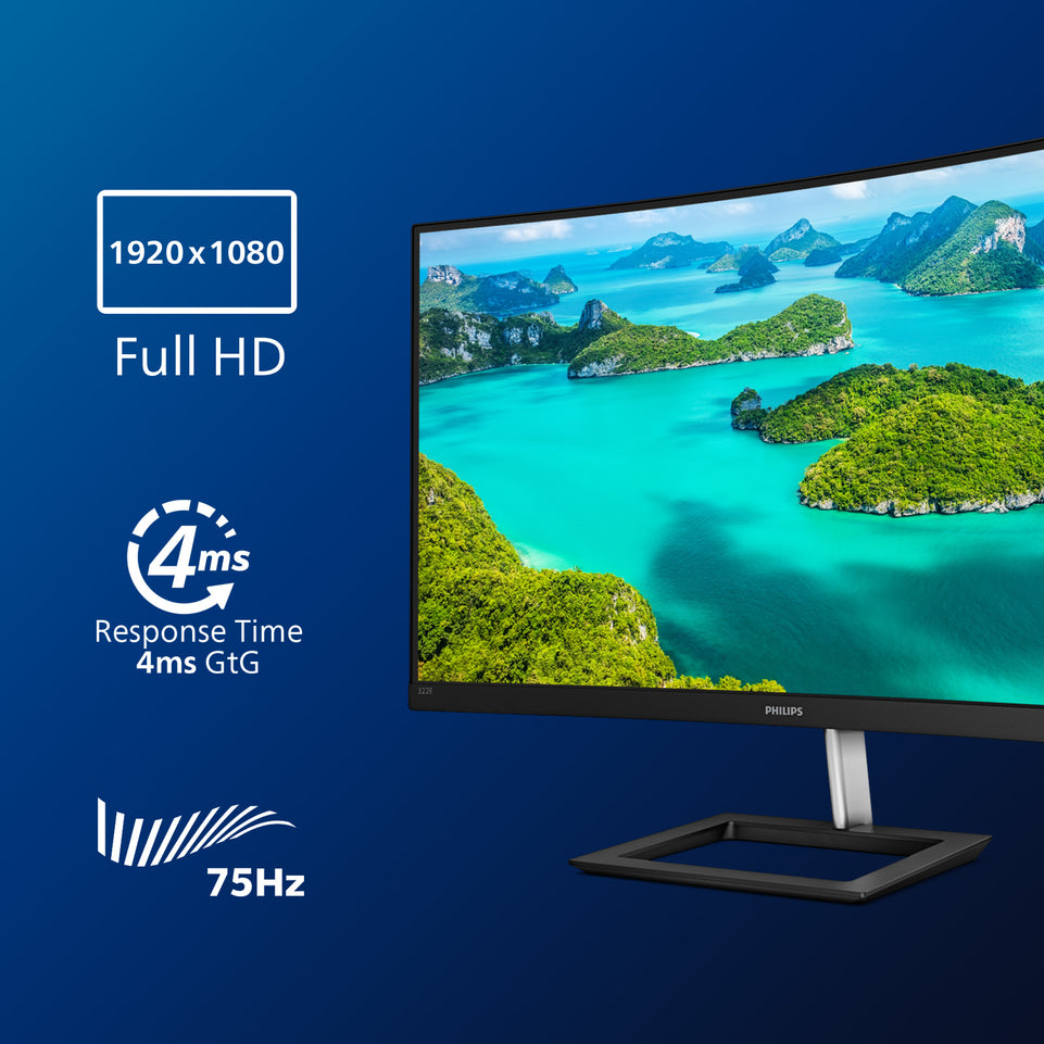 Philips 80.0cm (31.5") 322E1C 16:09 HDMI+DP VA