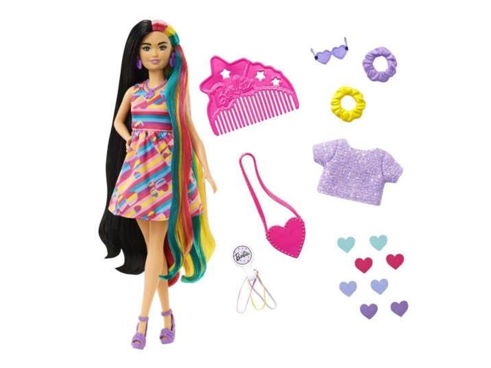 Barbie Totally Hair Heart-themed Petite Doll