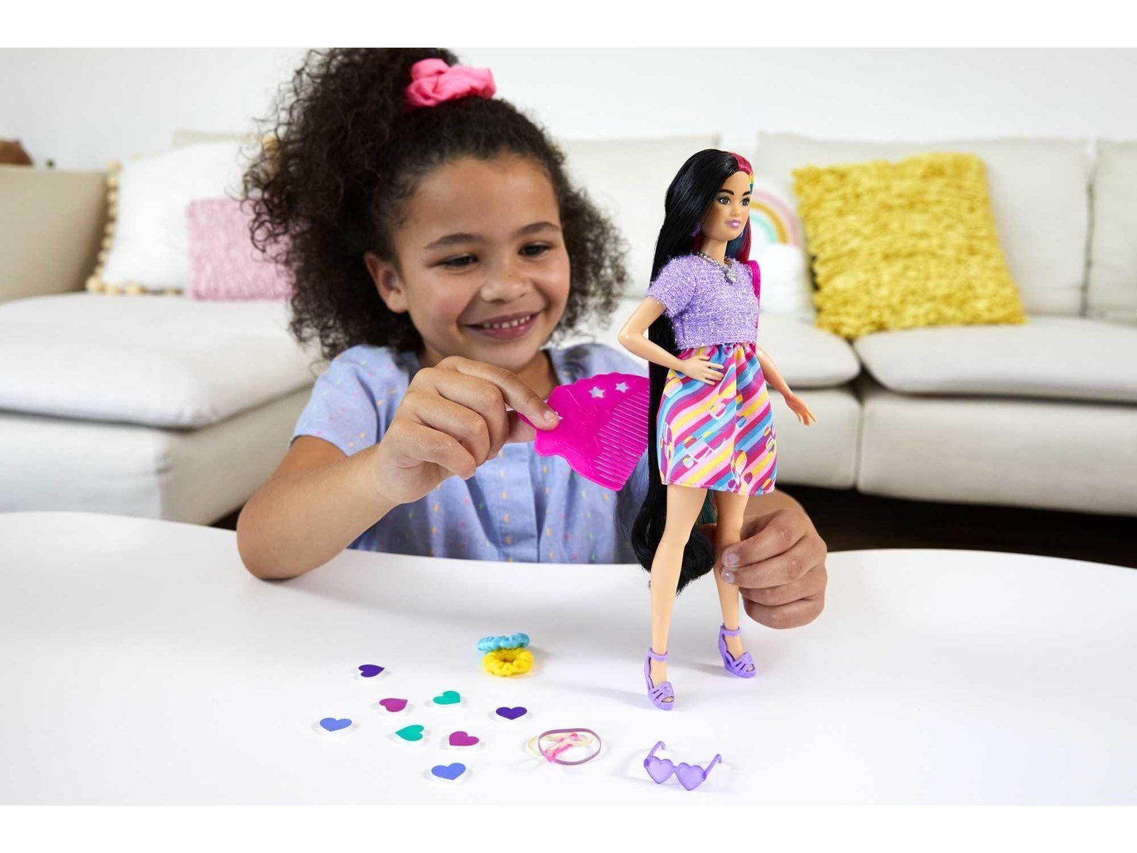 Barbie Totally Hair Heart-themed Petite Doll