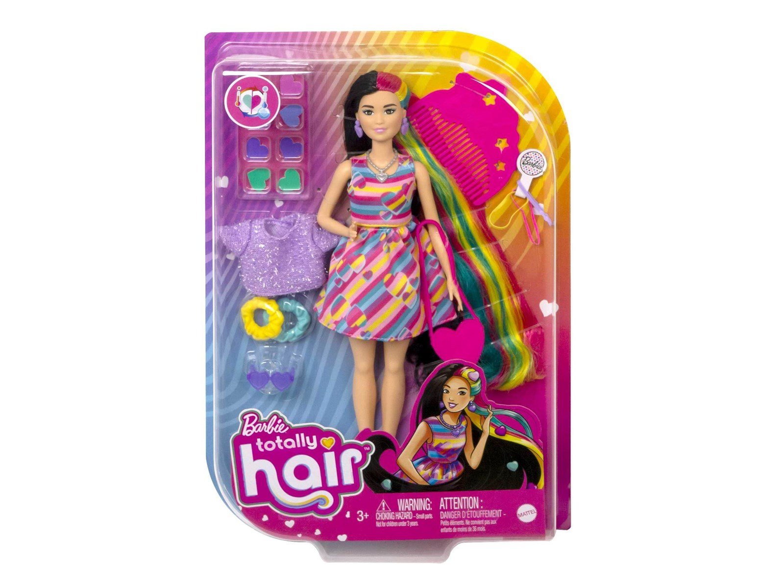 Barbie Totally Hair Heart-themed Petite Doll