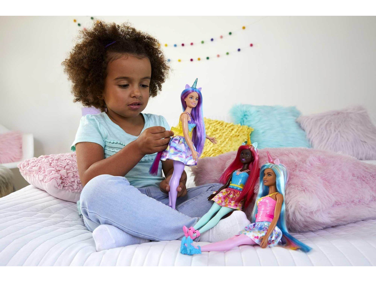 Barbie Dreamtopia Unicorn Doll In Rainbow Look