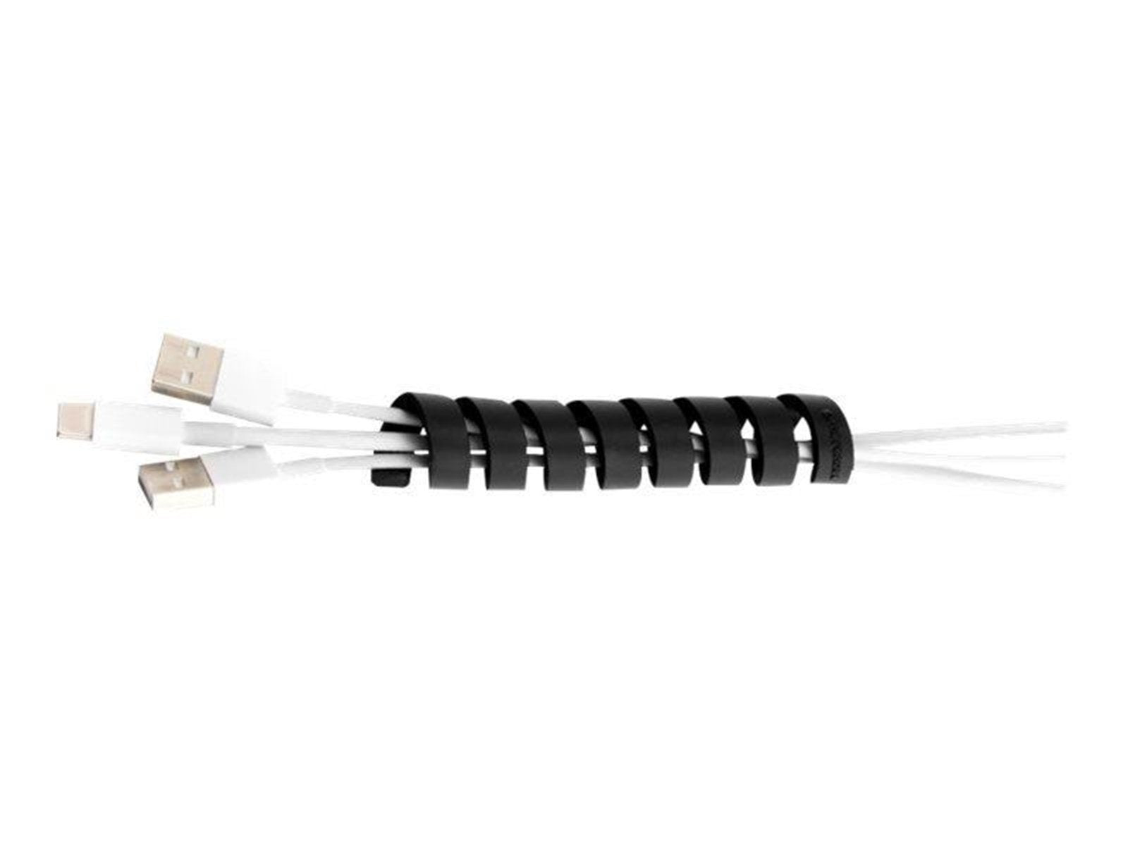 Bluelounge Design CableCoil 4-pack - Black - Neatly organize your cables and keep them together.