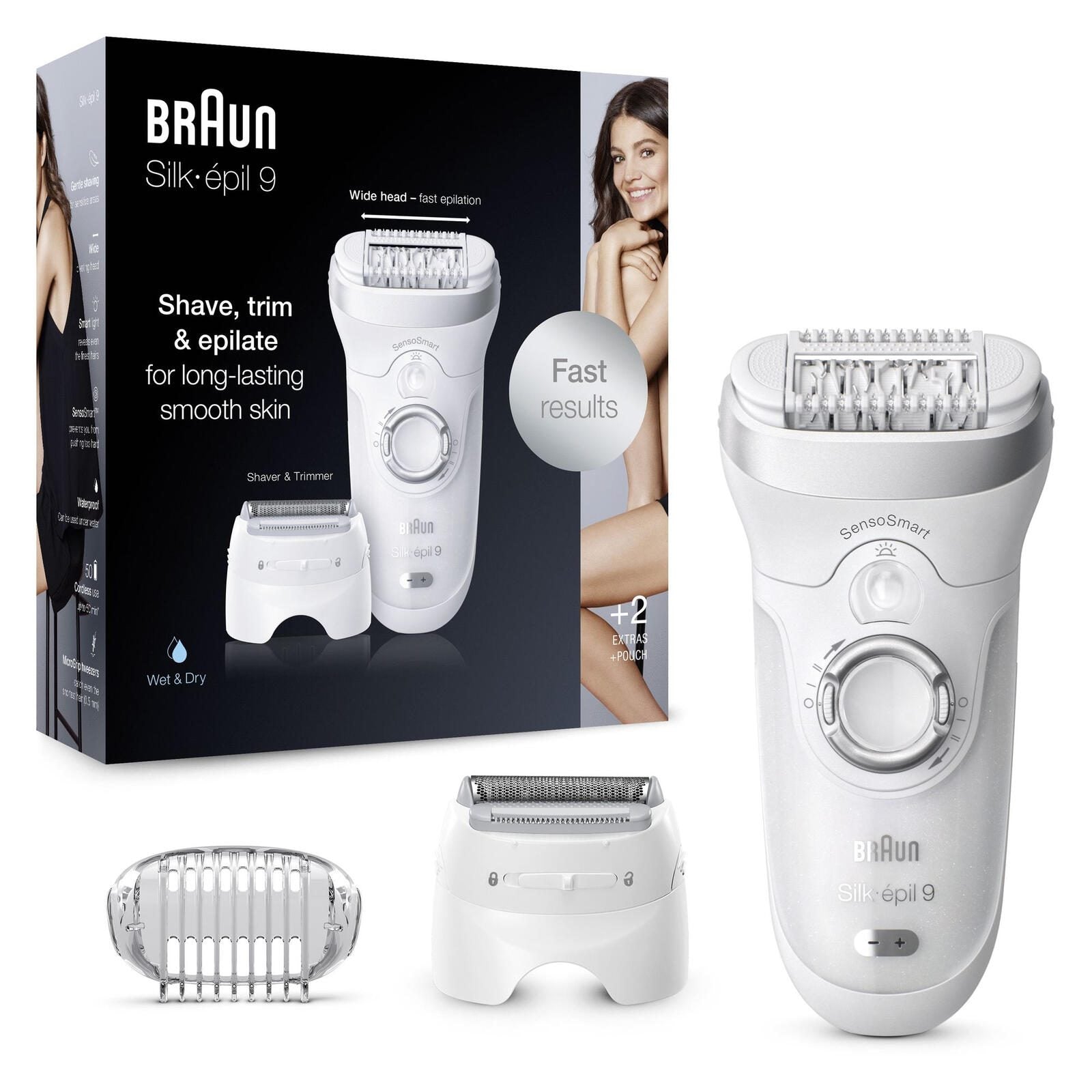 Braun Epilierer Silk-epil 9-705 weiß (426714)