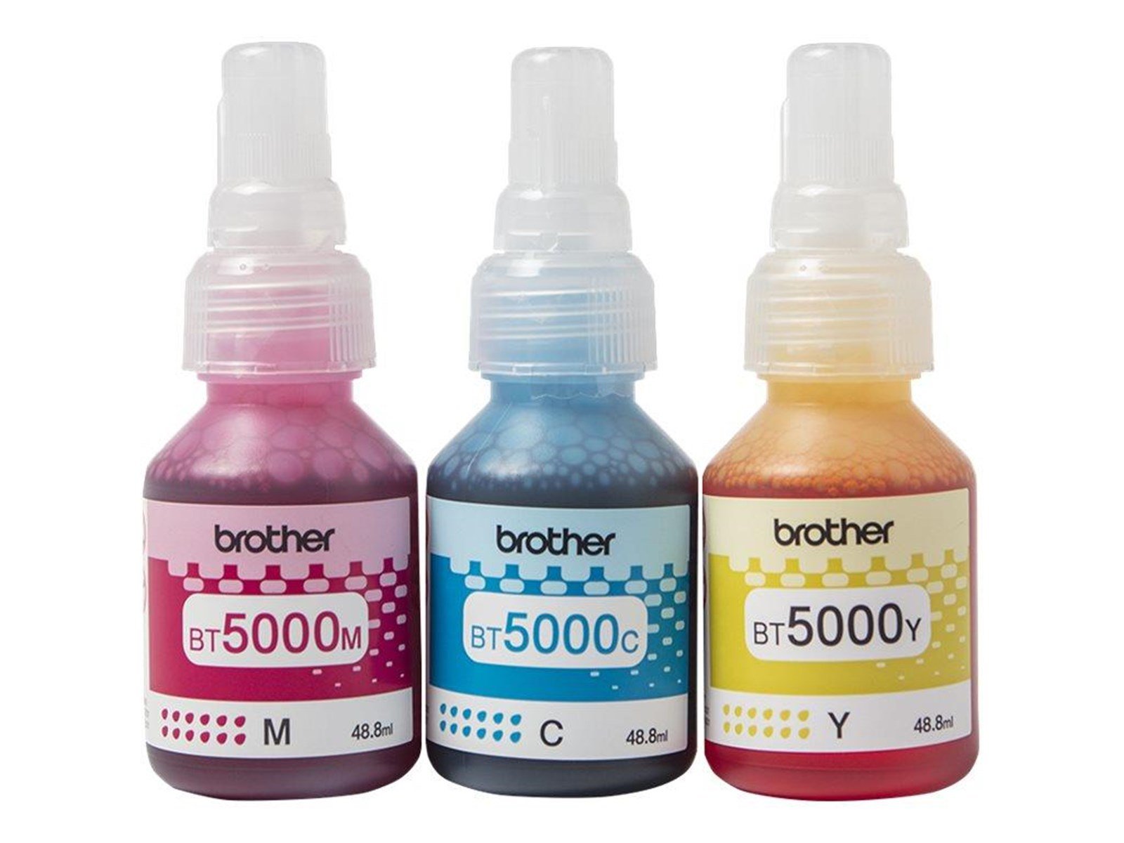 Brother BT5000CL Value Pack - 3-pack - yellow cyan magenta - original - ink refill - Nachfülltinte Cyan