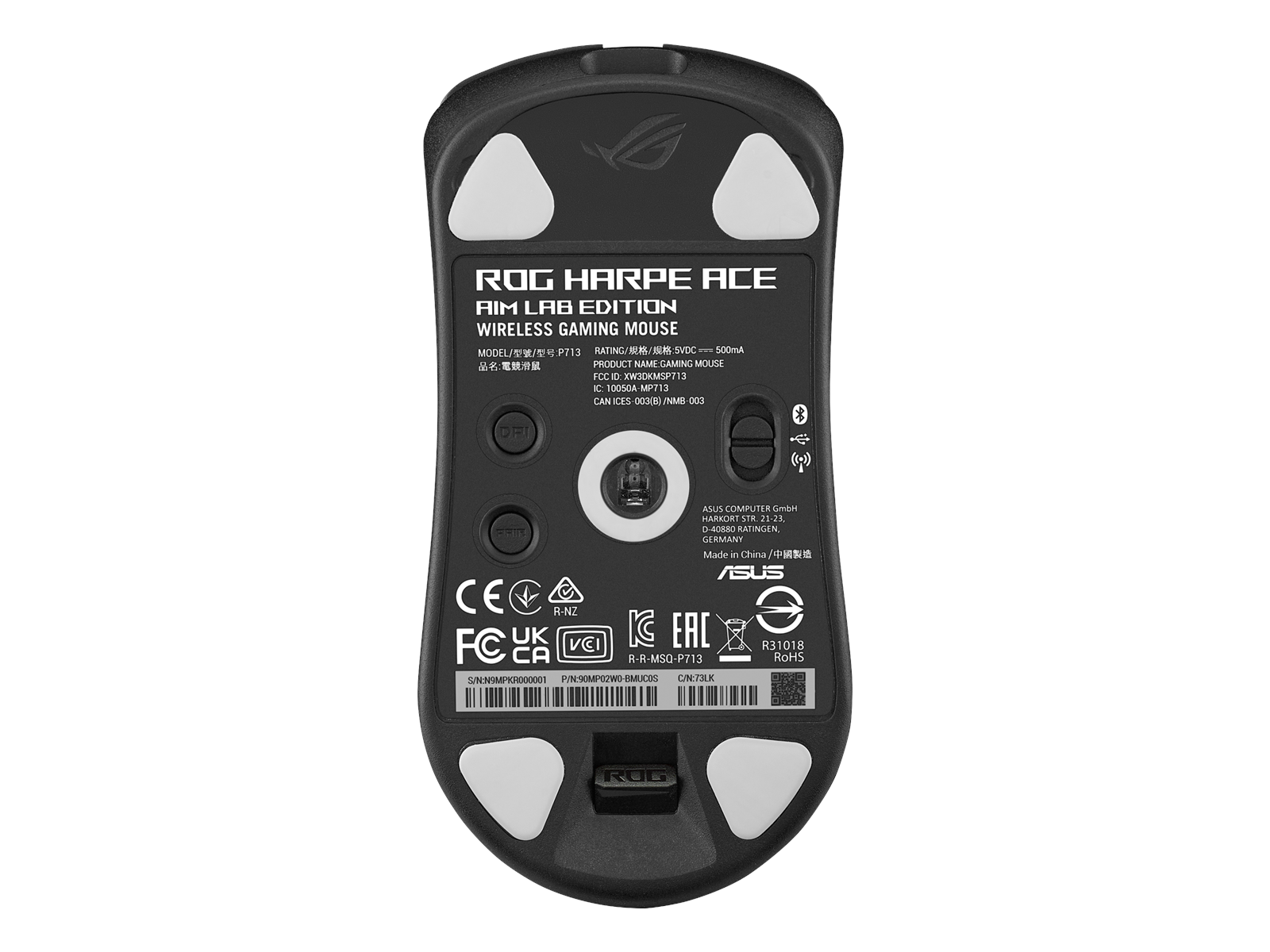 ASUS ROG Harpe Ace Aim Lab Edition Wireless Gaming - Gaming Maus (Schwarz)