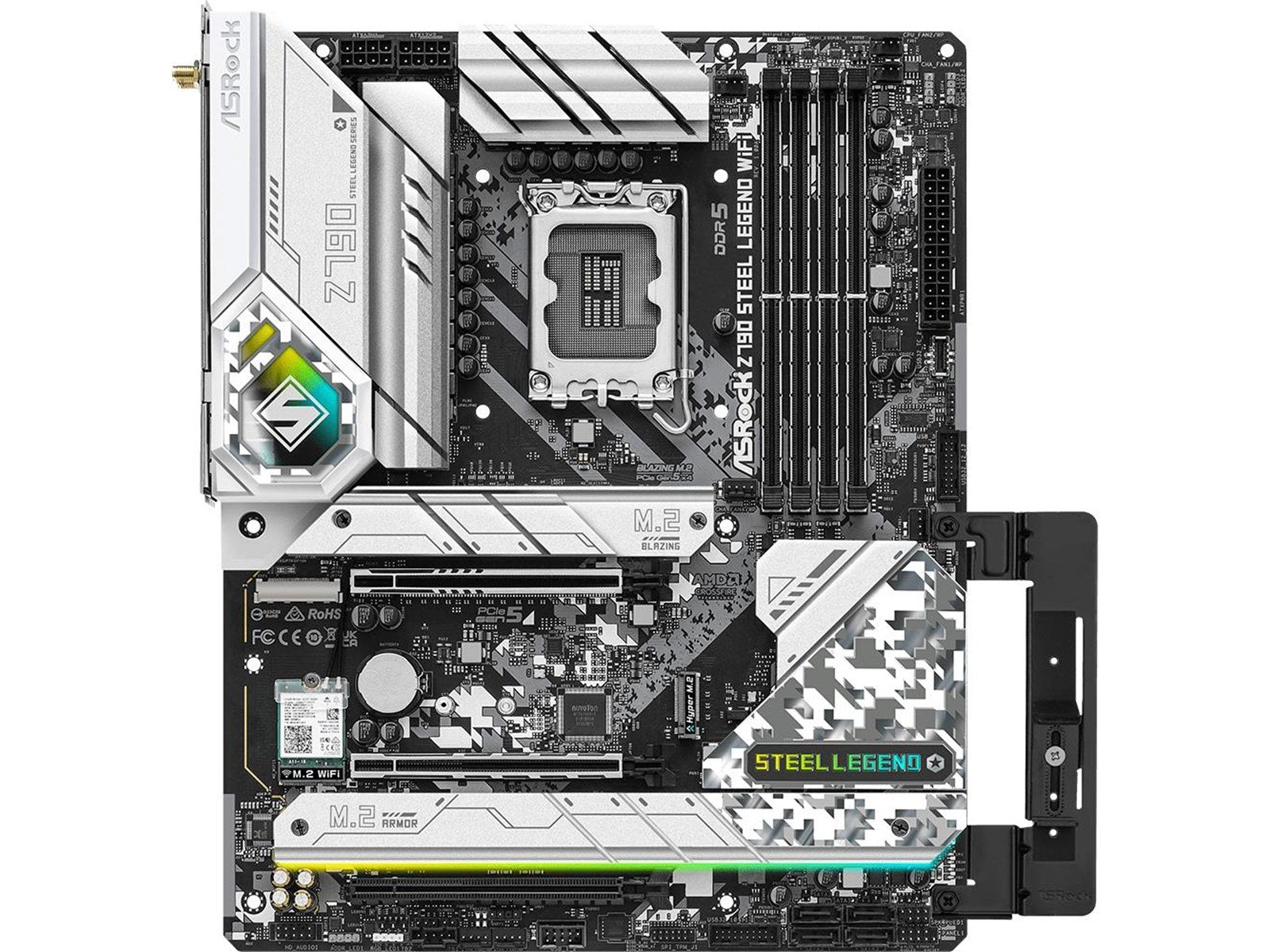 ASRock Z790 Steel Legend WiFi Mainboard - Intel Z790 - Intel LGA1700 socket - DDR5 RAM - ATX