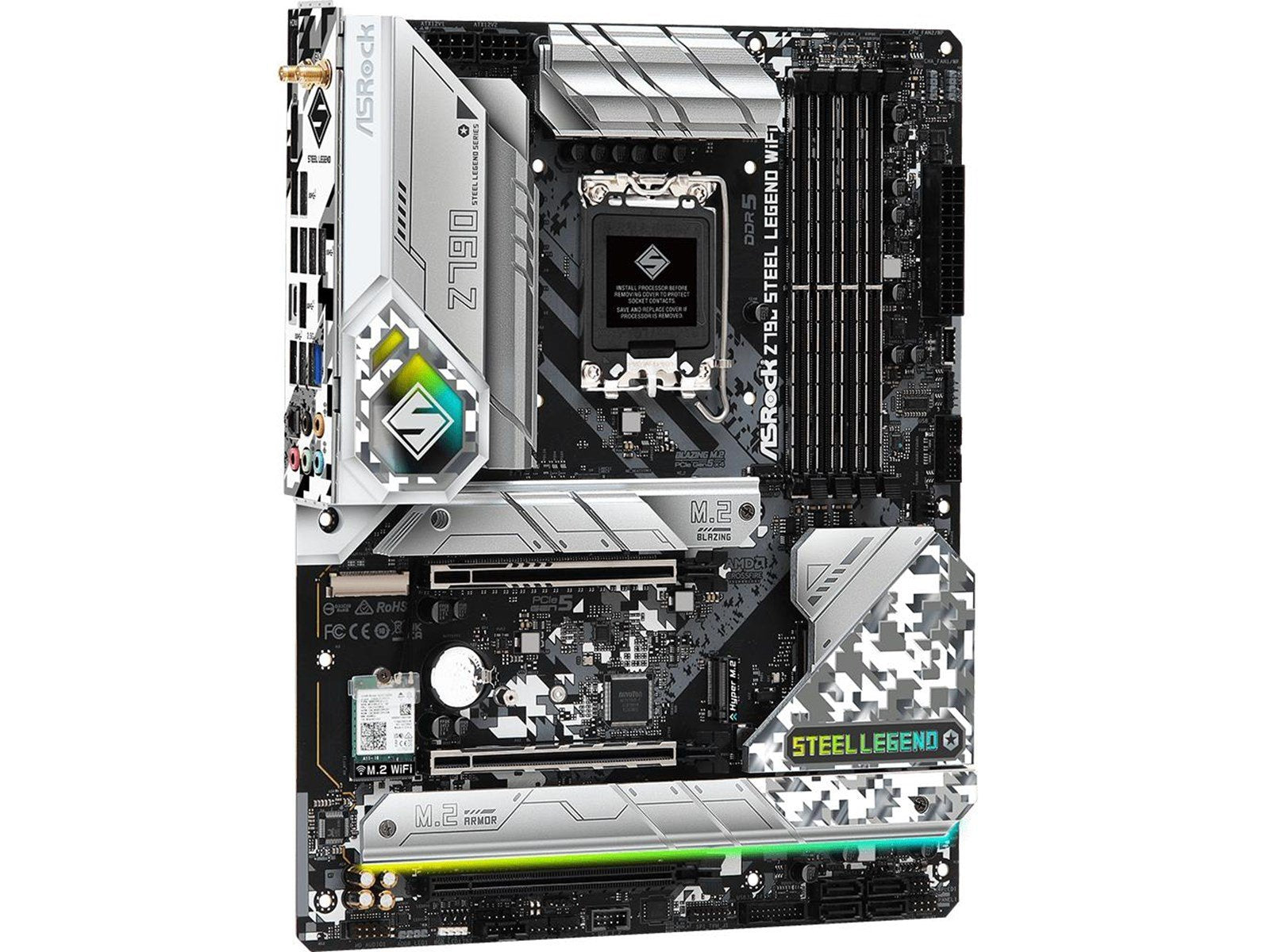 ASRock Z790 Steel Legend WiFi Mainboard - Intel Z790 - Intel LGA1700 socket - DDR5 RAM - ATX