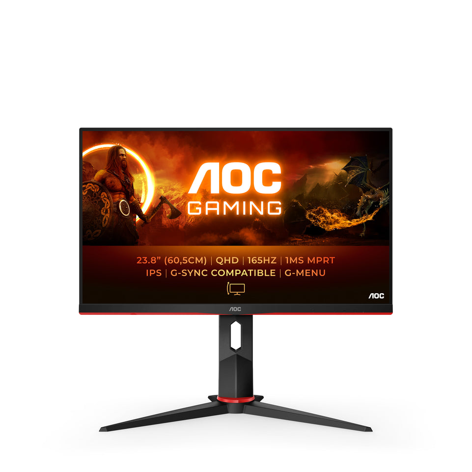 AOC 60,4cm (23,8") Q24G2A/BK 16:09 HDMI+DP IPS Lift bl/rd retail