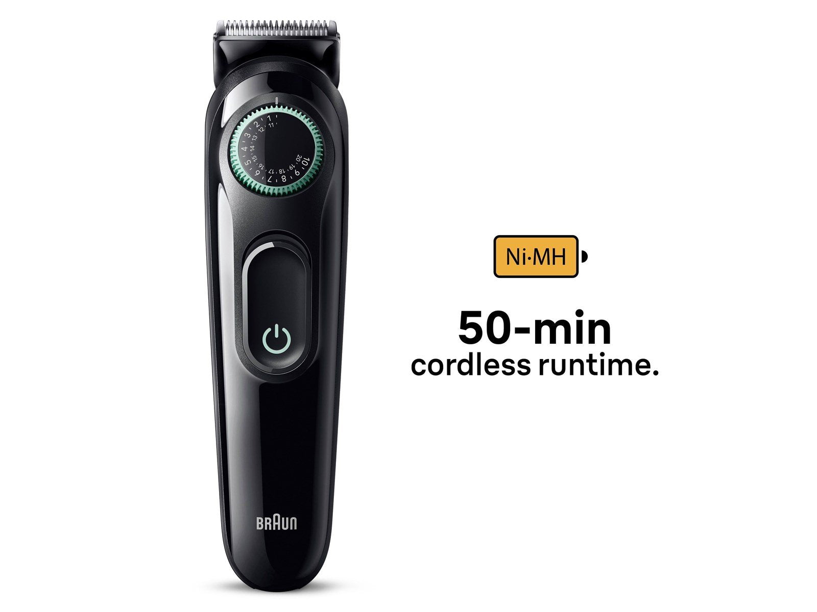 Braun Haartrimmer Styler BT3411 Black / Vibrant Green