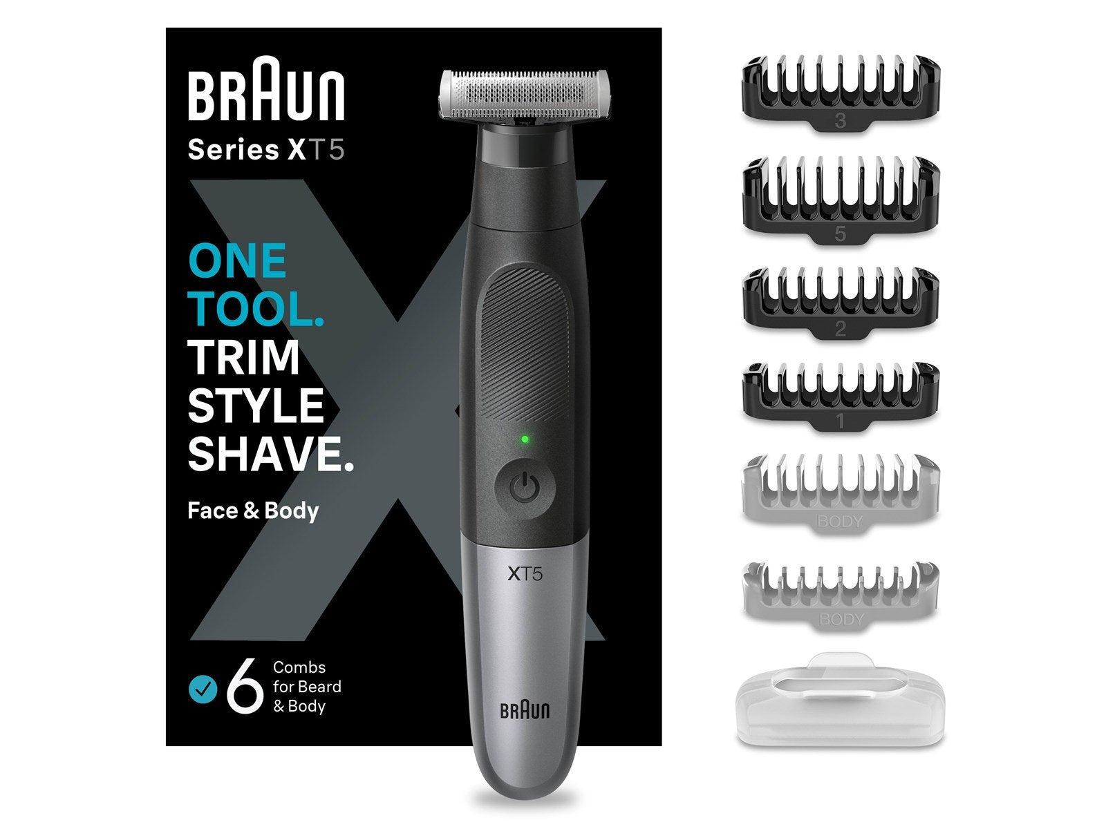 Braun Body trimmer Styler XT5200 Black / Spc Grey