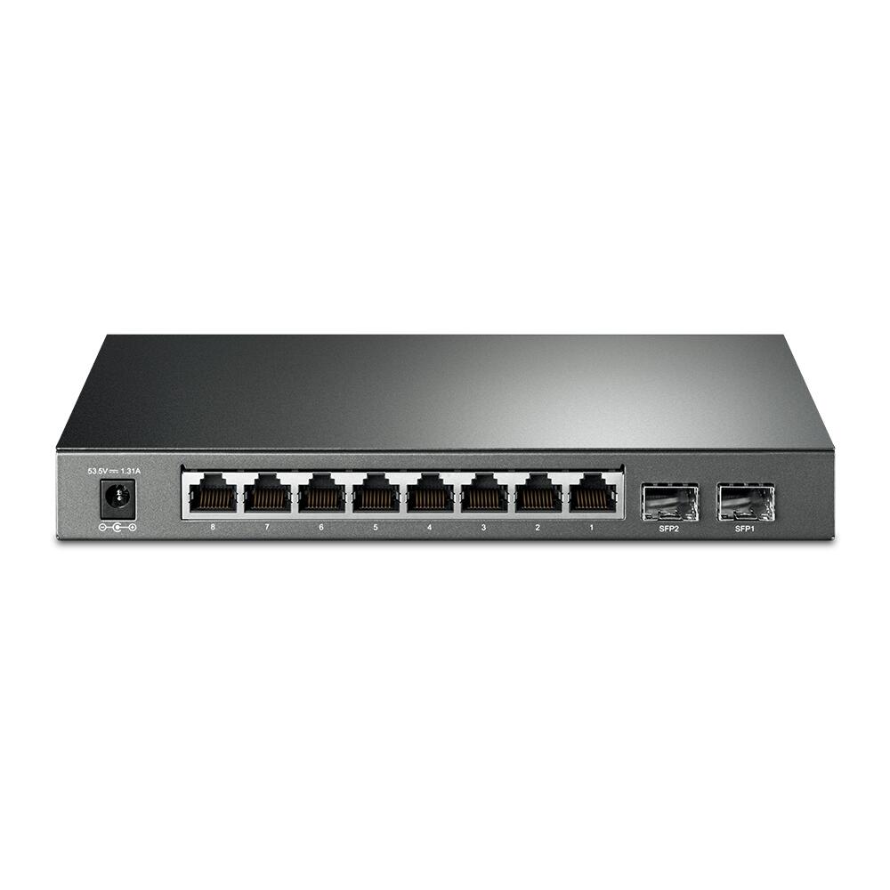 TP-Link JetStream TL-SG2210P 10-Port-Gigabit-Smart-Switch mit 8 PoE+-Ports und 2 SFP Slots