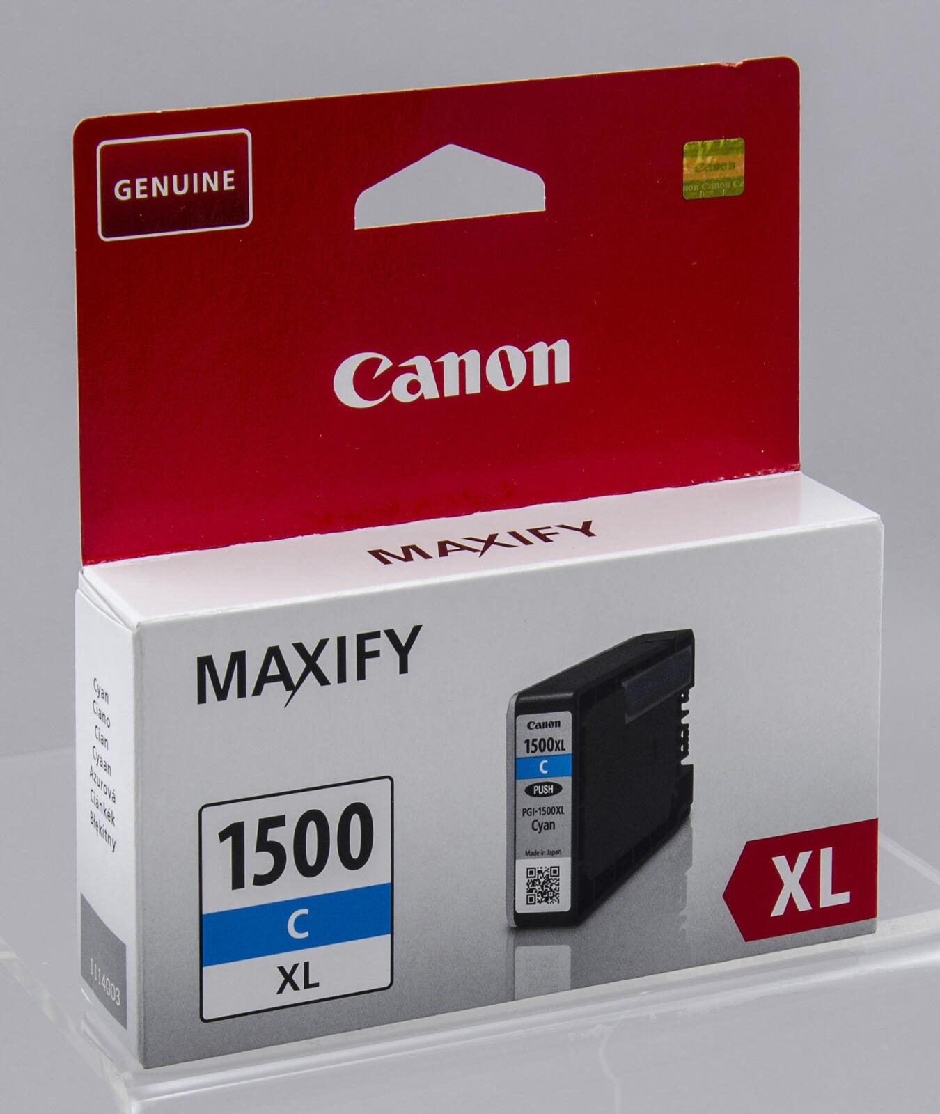 Canon Original PGI-1500XL C Druckerpatrone cyan 1.020 Seiten (9193B001)