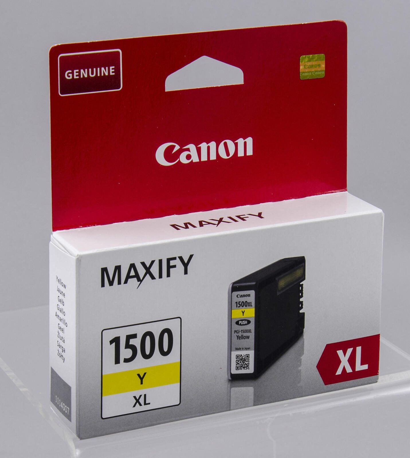 Canon Original PGI-1500XL Y Druckerpatrone gelb 935 Seiten