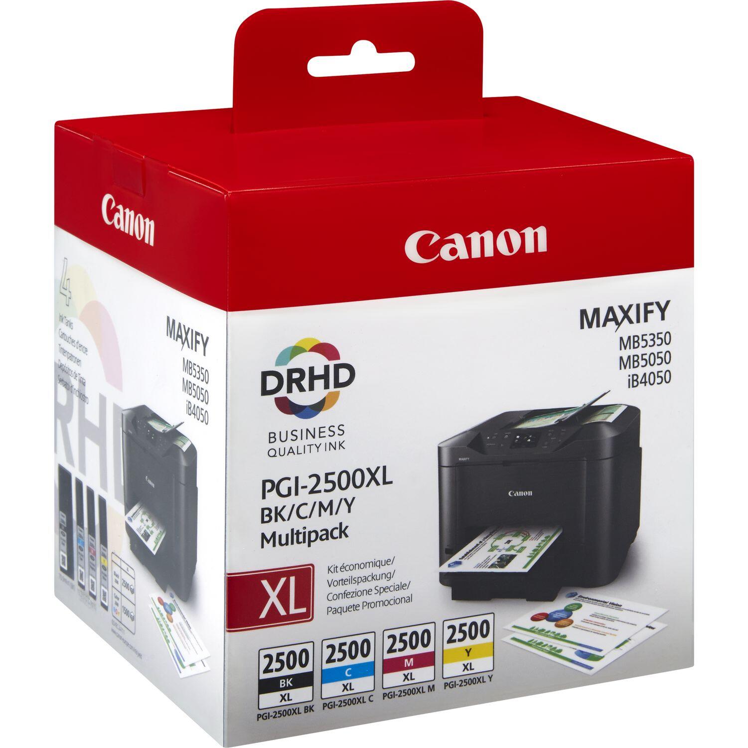 Canon Original PGI-2500XL Druckerpatronen 4er-Multipack - BK/C/M/Y