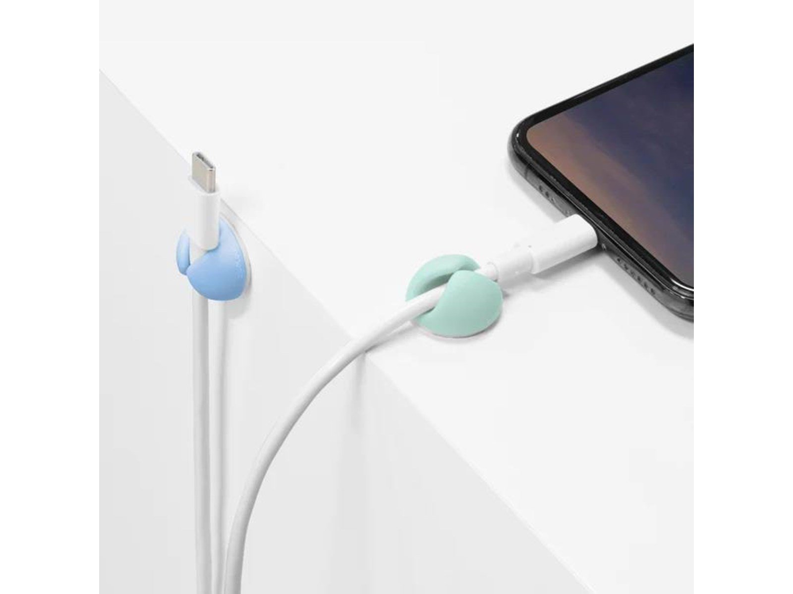 Bluelounge Design CableDrop mini - Blue - 9-pack