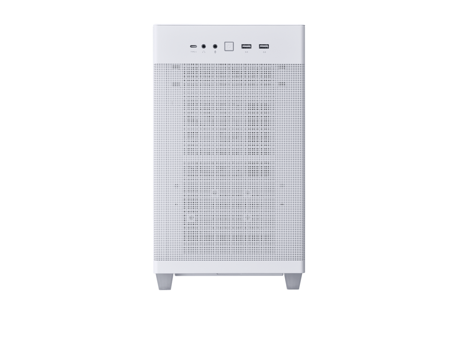 ASUS Prime AP201 Tempered Glass - White - Gehäuse - Minitower - Weiß