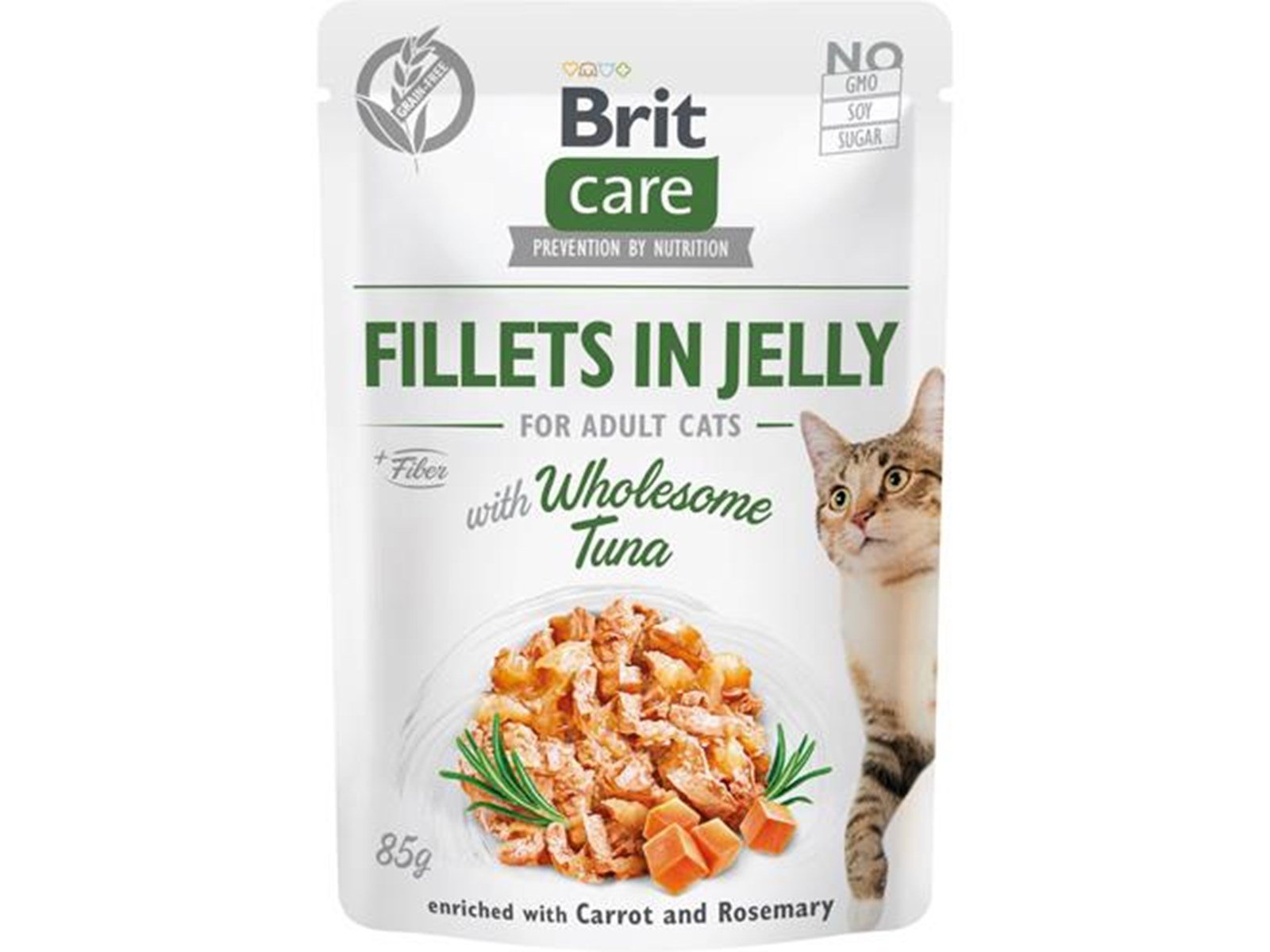 Brit Care Cat Fillets in Jelly with Wholesome Tuna 85g