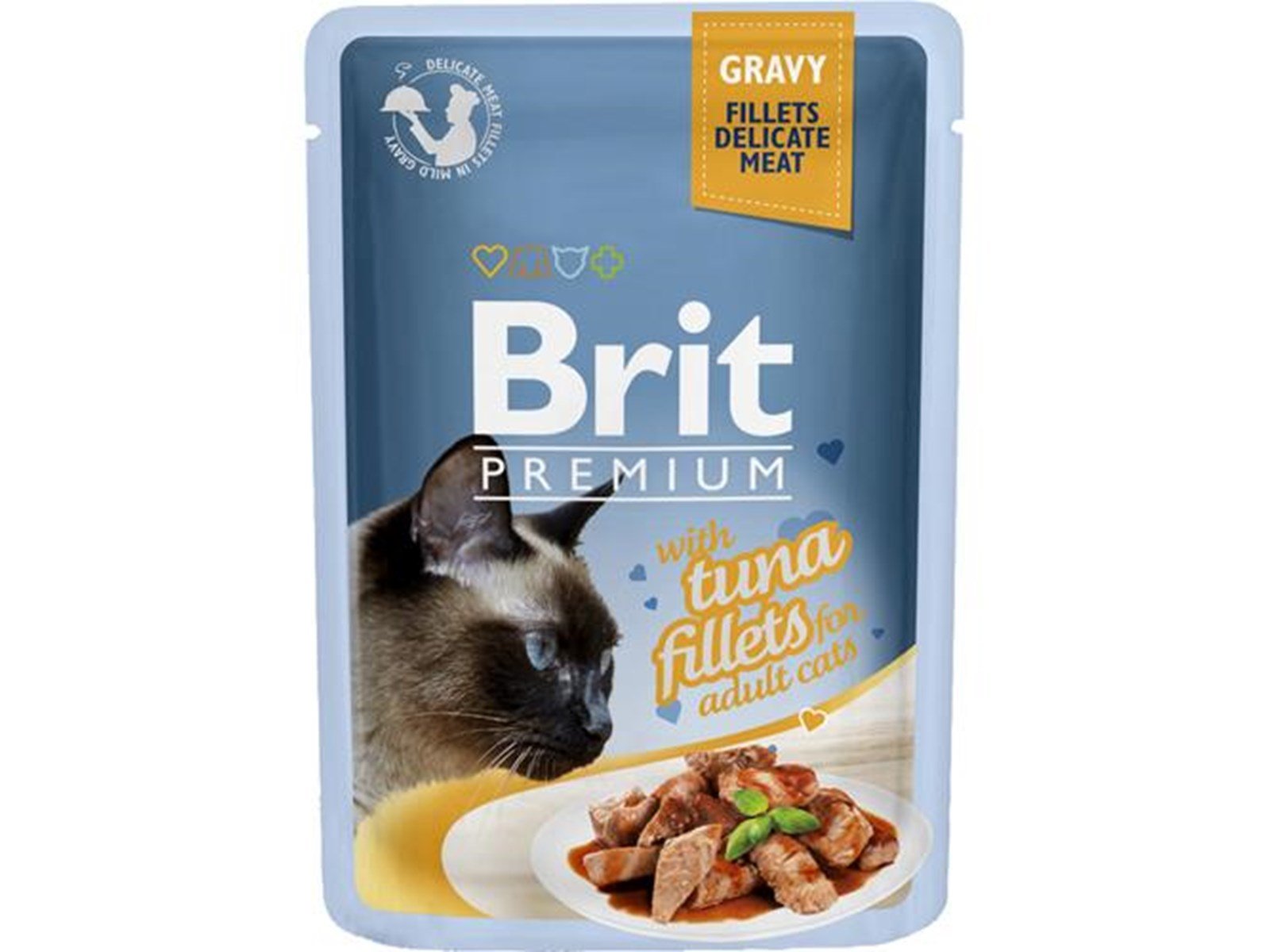 Brit Premium Gravy w/ Tuna Fillets for Adult Cats 85g
