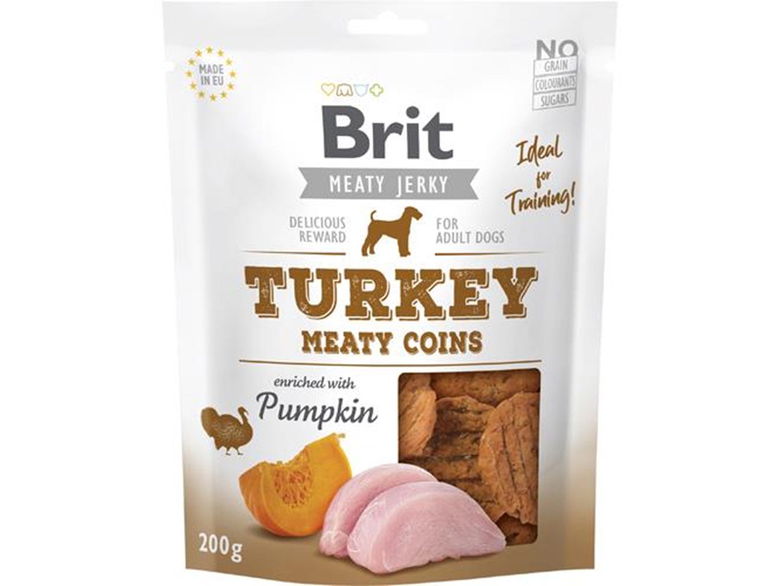 Brit Jerky Turkey Meaty Coins 200g