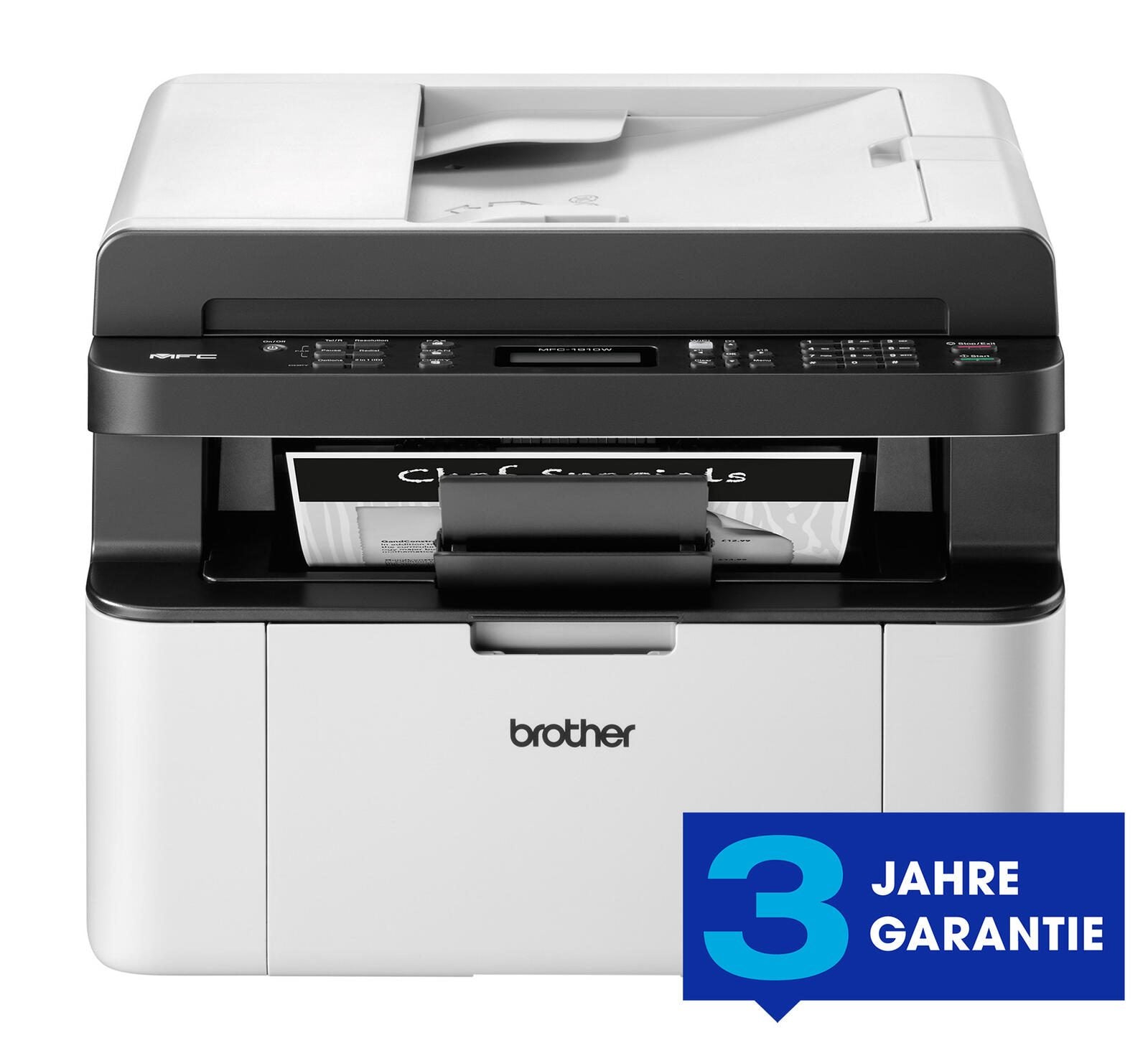 Brother MFC-1910W Laser-Multifunktionsgerät s/w