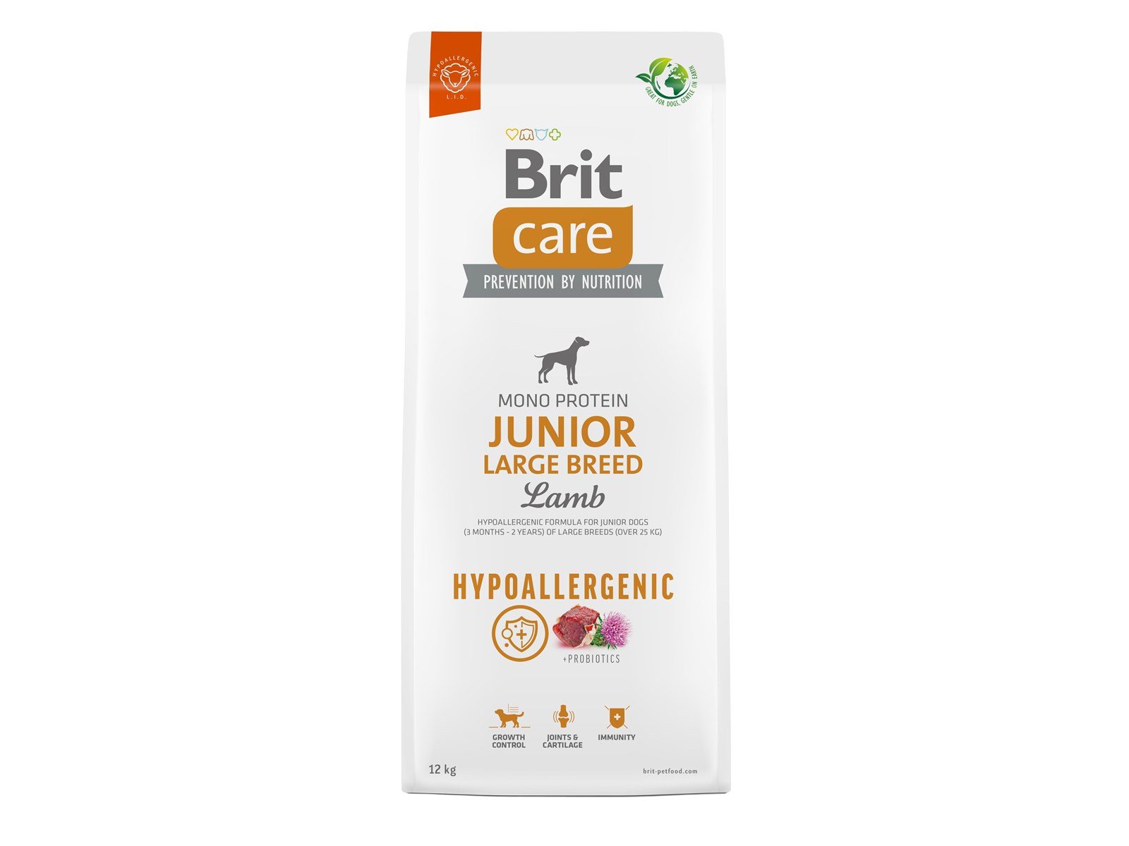 Brit Care Dog Hypoallergenic Junior Large Breed Lamb 12kg