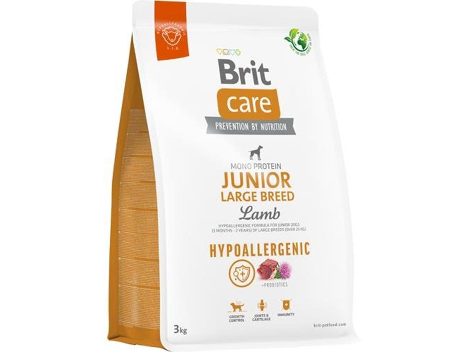Brit Care Dog Hypoallergenic Junior Large Breed Lamb 3kg