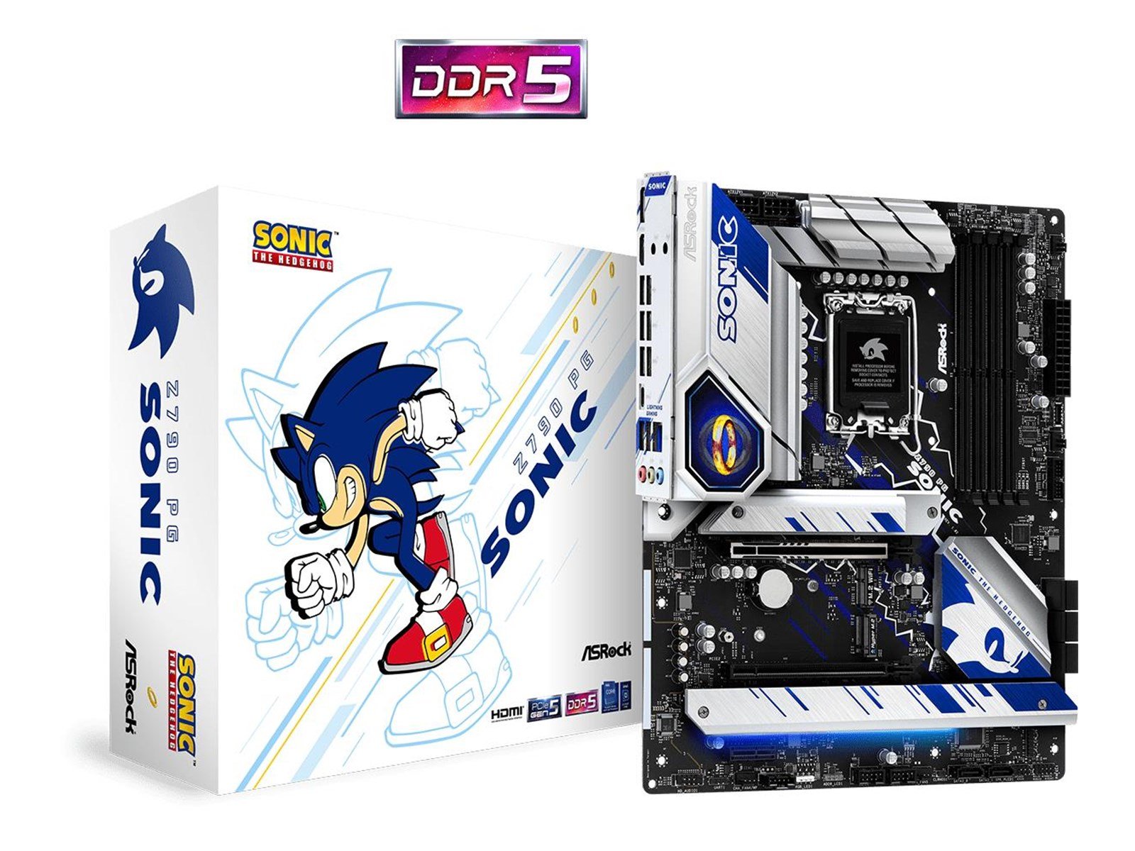 ASRock Z790 PG Sonic Mainboard - Intel Z790 - Intel LGA1700 socket - DDR5 RAM - ATX