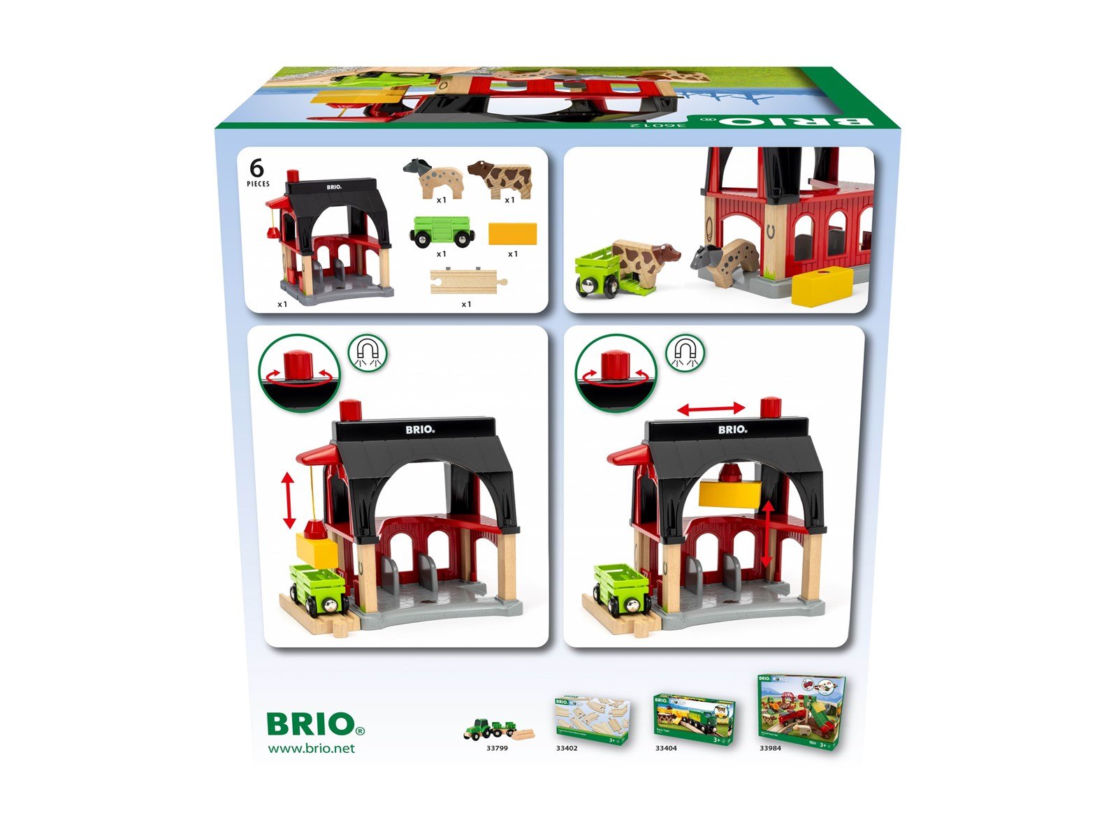 Brio BRIO Tierscheune mit Heuwaggon