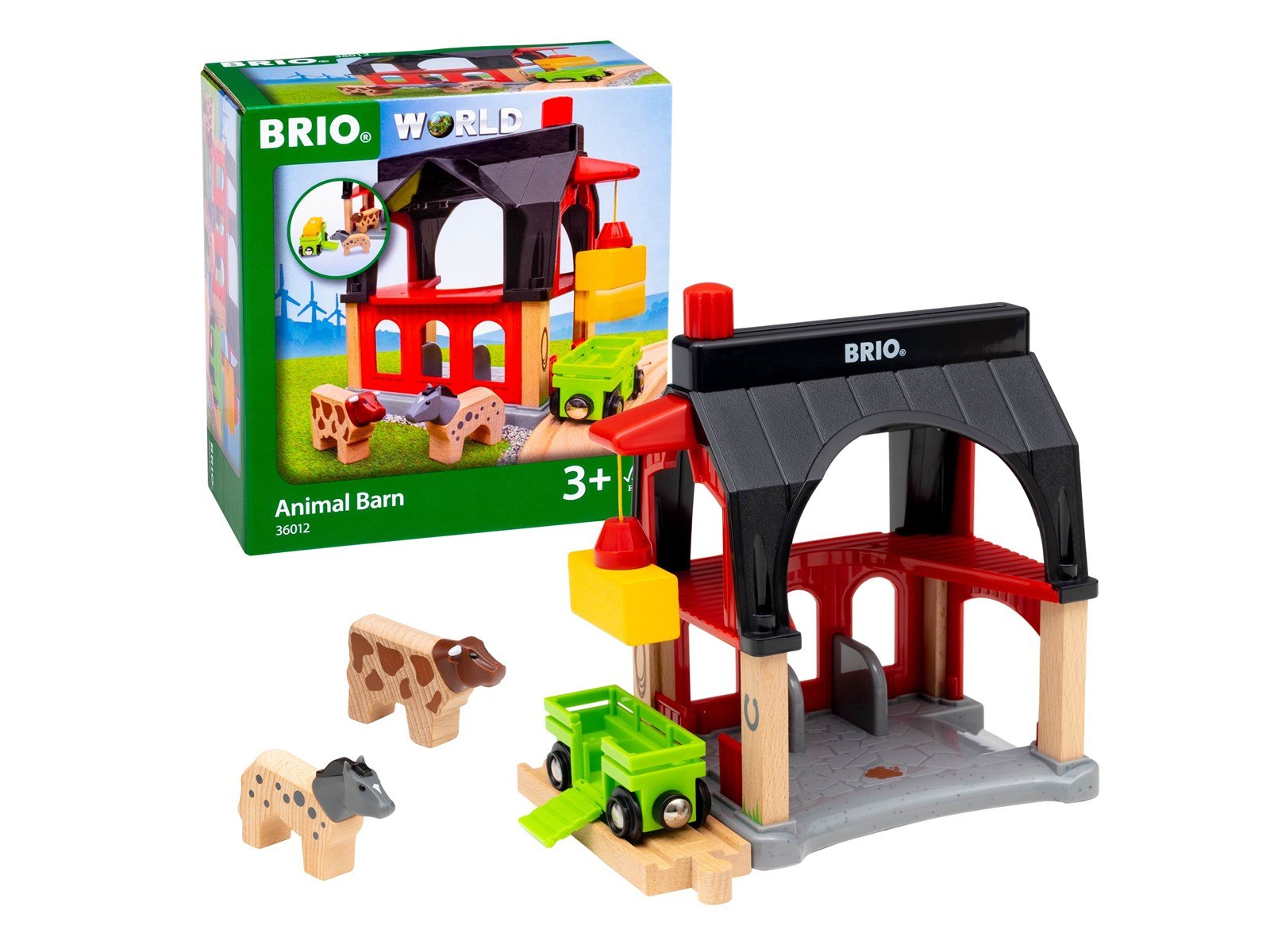 Brio BRIO Tierscheune mit Heuwaggon