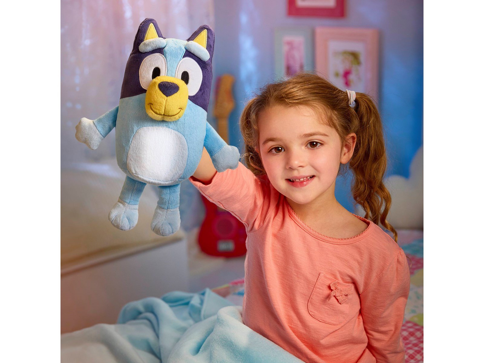 Bluey Kids Light Up Bedtime Pal - Soft toy night light