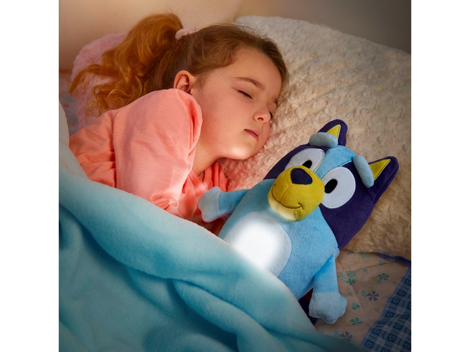 Bluey Kids Light Up Bedtime Pal - Soft toy night light