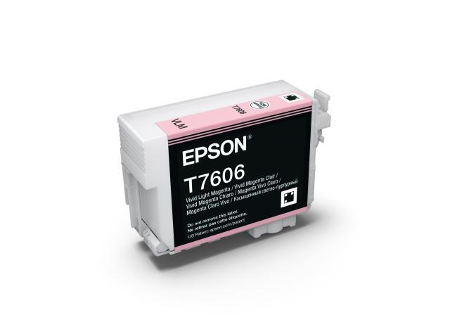 Epson Original T7606 Druckerpatrone Vivid Light Magenta 2.800 Seiten 25,9ml (C13T76064010)