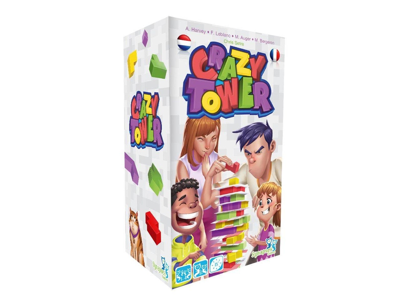 Asmodee Wooden Crazy Tower Stacking Tower