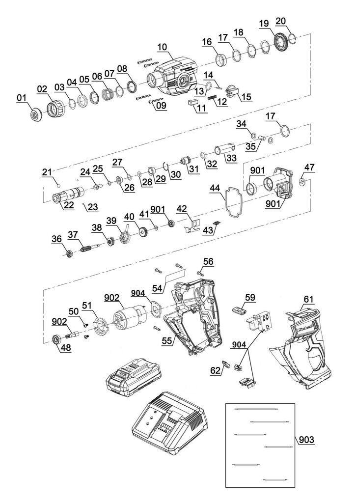 Einhell Akku-Bohrhammer TE-HD 18 Li-Solo (4513812)