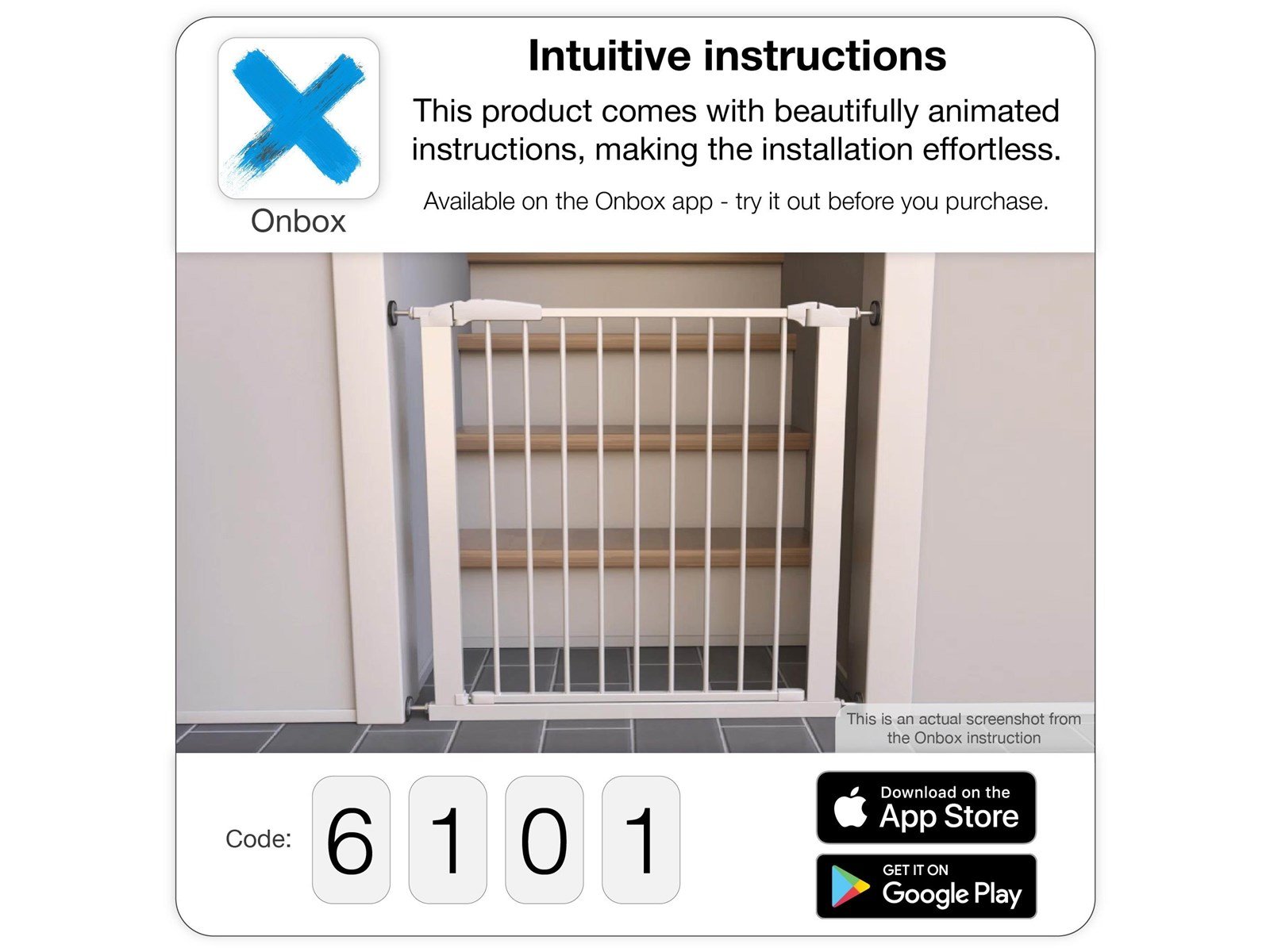 BabyDan Perfect Close Safety Gate White 77.3-83.5 cm