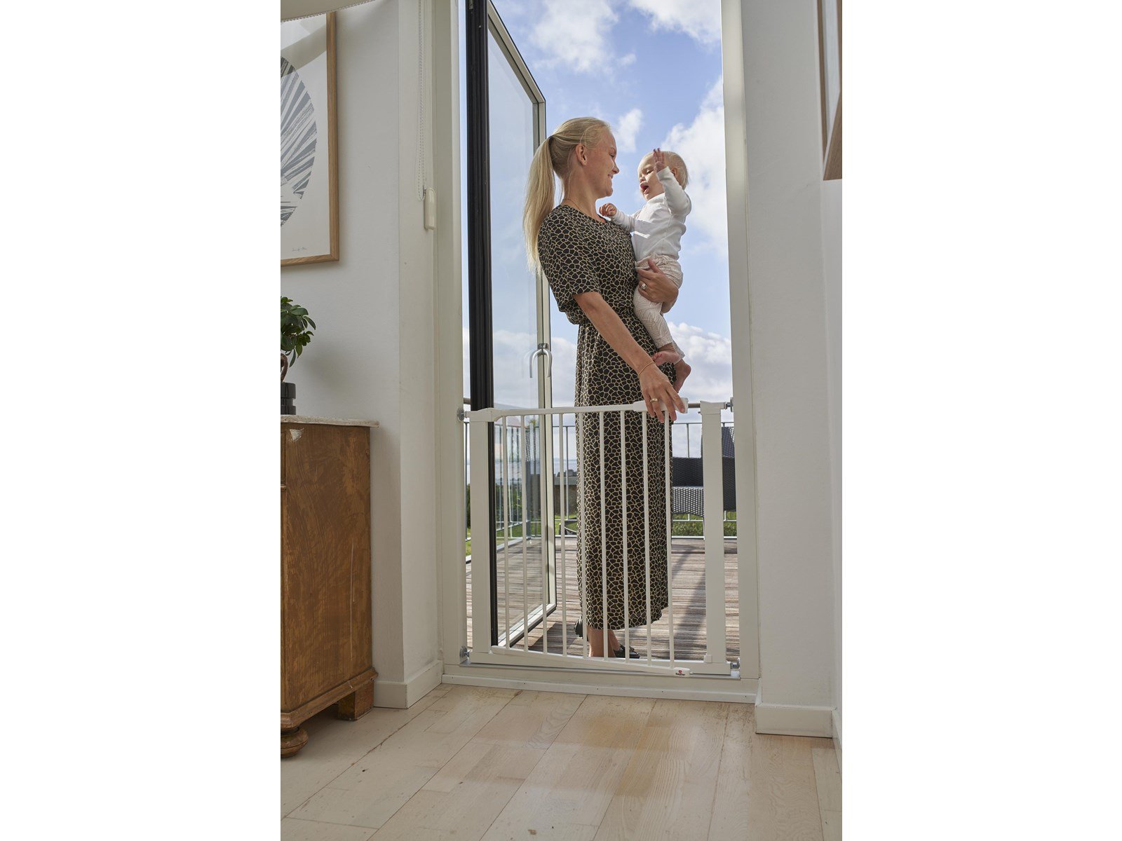 BabyDan Perfect Close Safety Gate White 77.3-83.5 cm