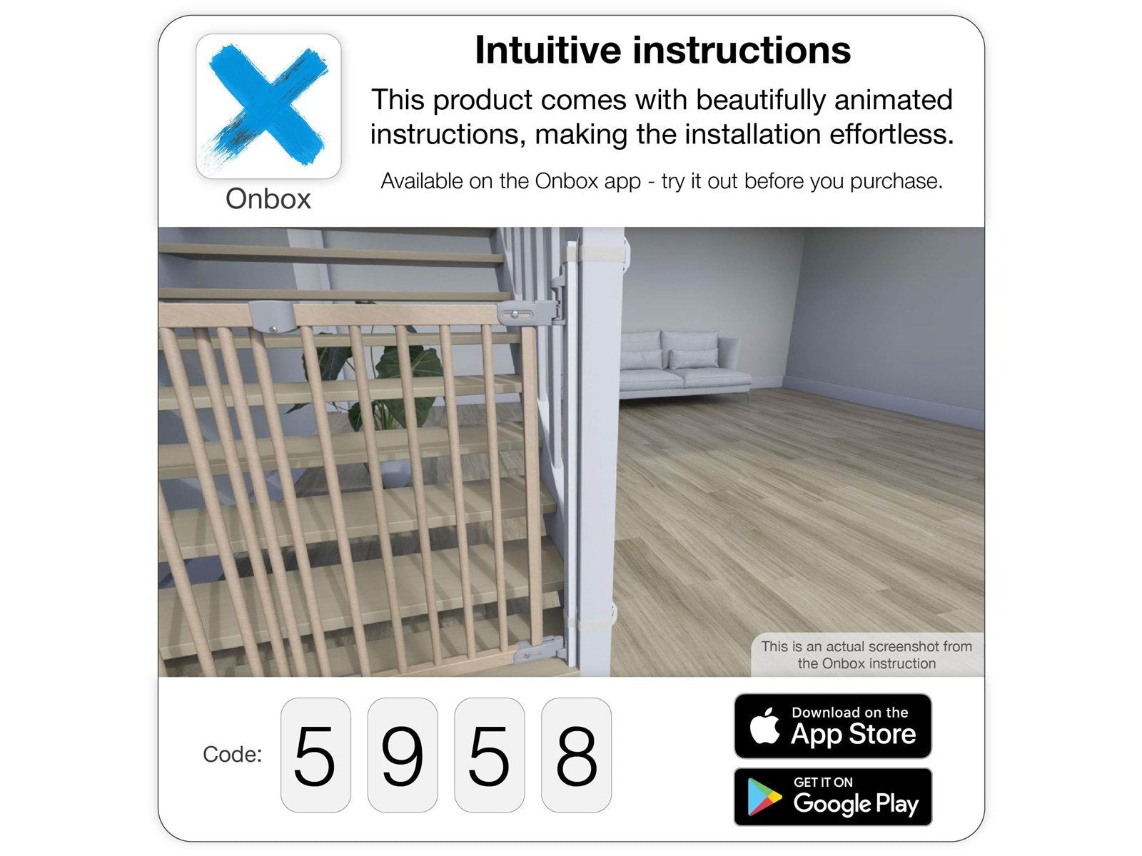 BabyDan Sicherheitsgitter Treppenadapter - Weiß