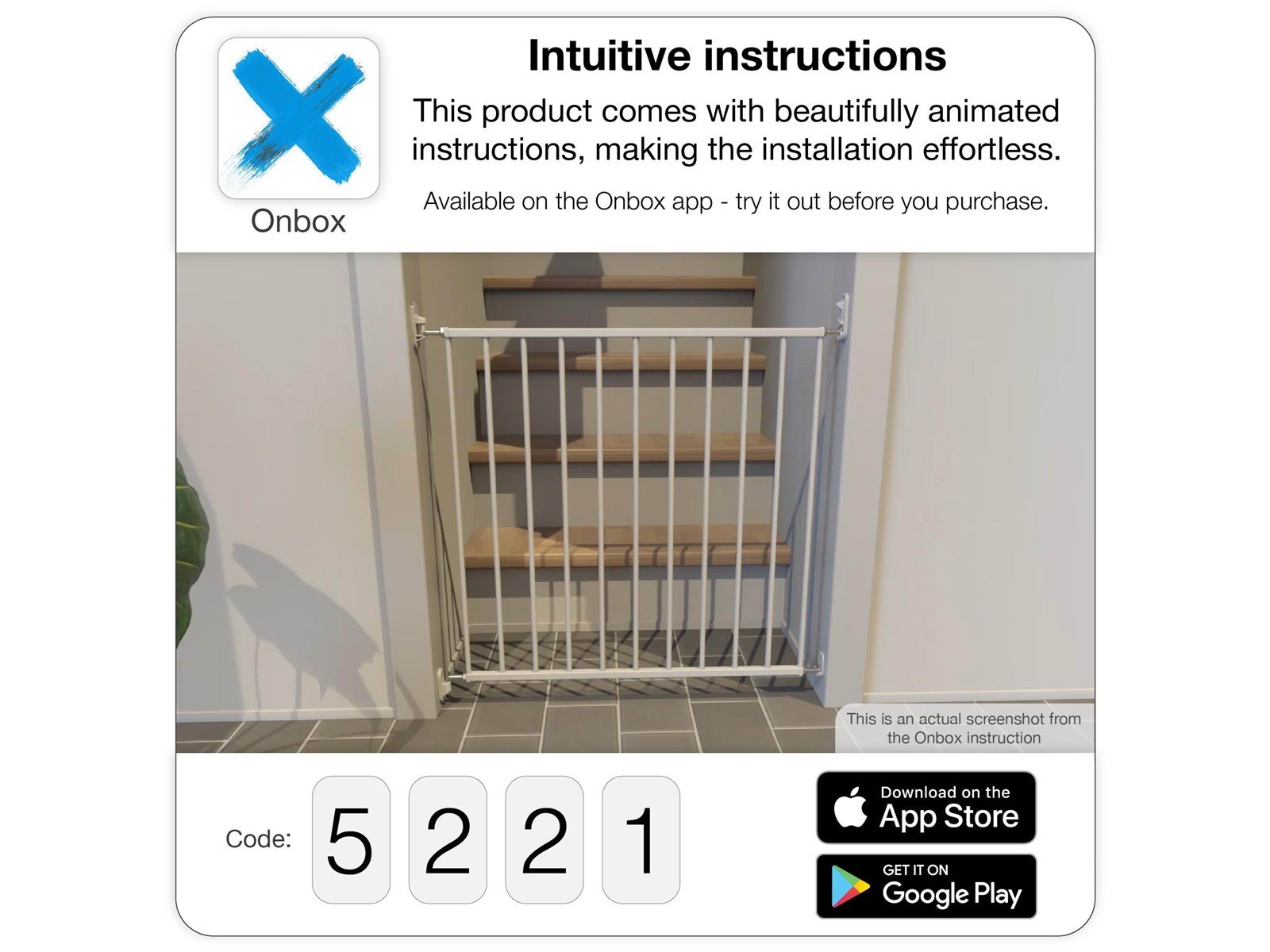 BabyDan No Trip Safety Gate Metal 78 cm/30