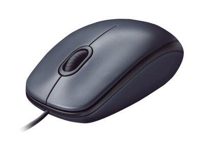 Logitech M90 Maus, dunkelgrau (kabelgebunden)
