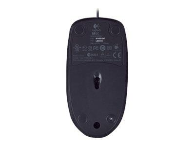 Logitech M90 Maus, dunkelgrau (kabelgebunden)