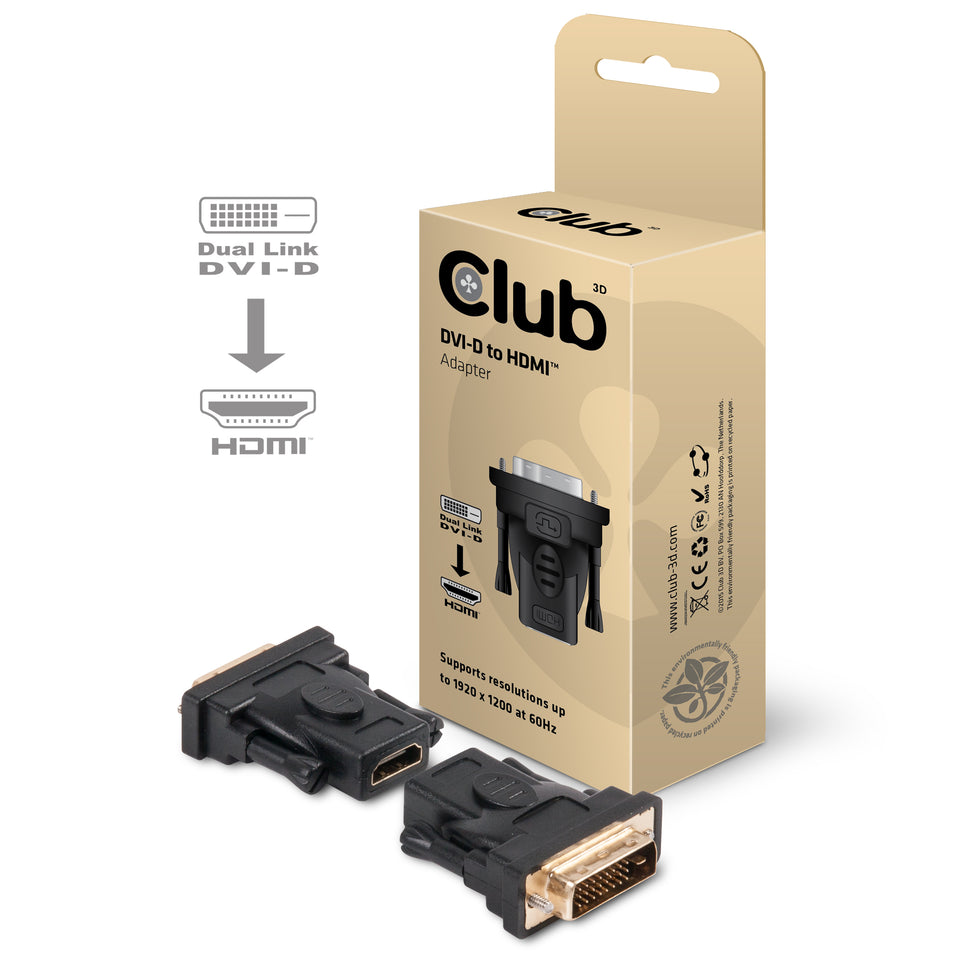 Club3D Adapter DVI > HDMI St/Bu retail